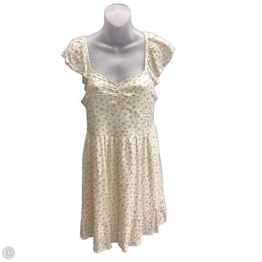 Dress Casual Short By Pink Rose In Beige, Size: L
