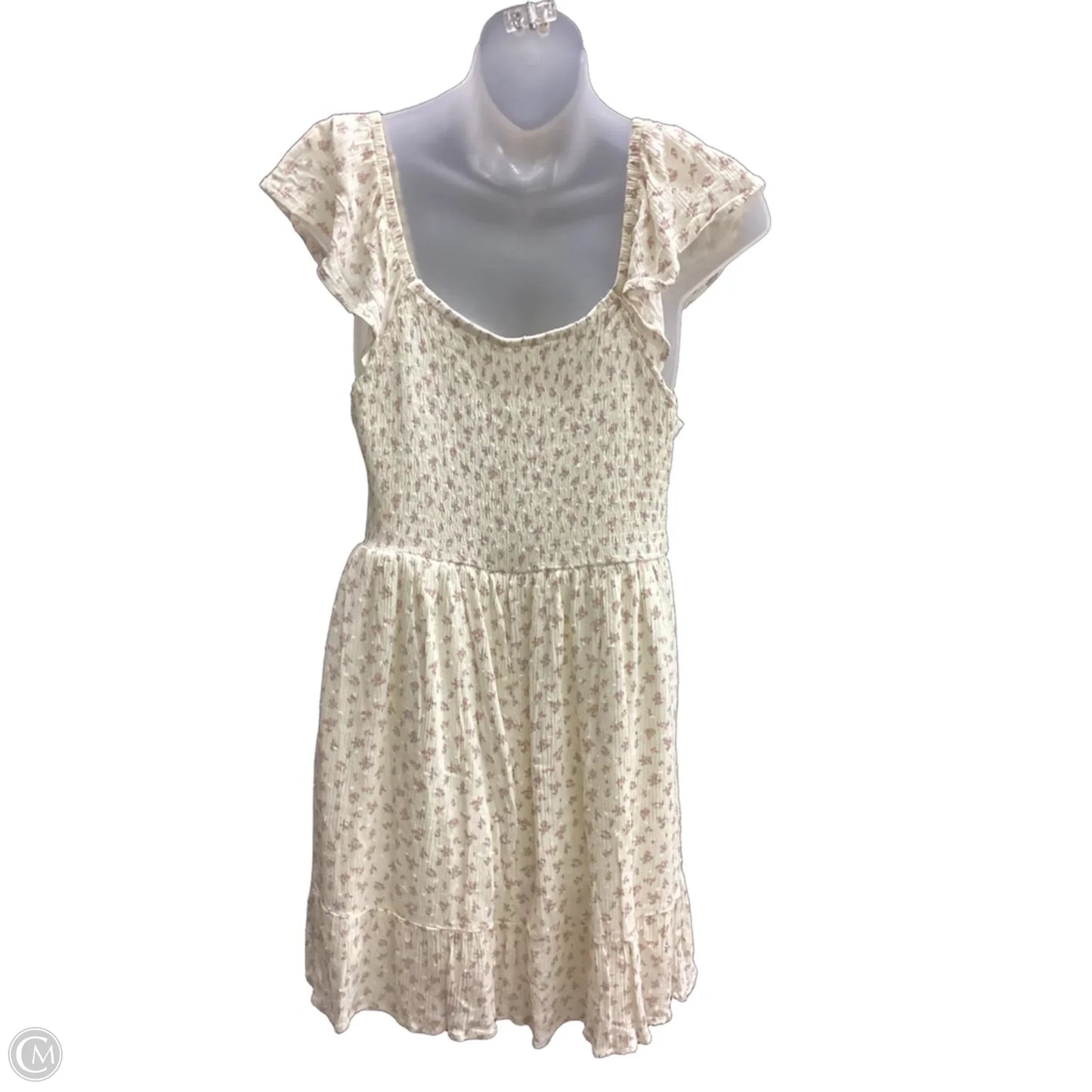 Dress Casual Short By Pink Rose In Beige, Size: L