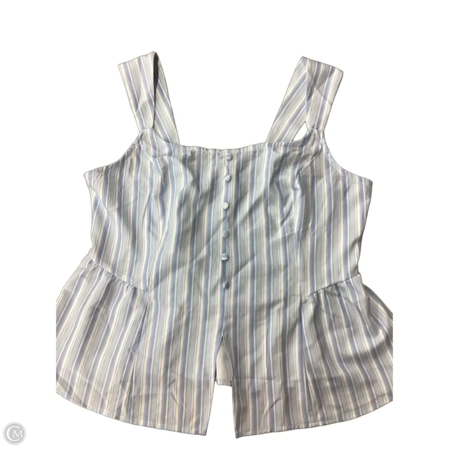 Top Sleeveless By Clothes Mentor In Striped Pattern, Size: Xl