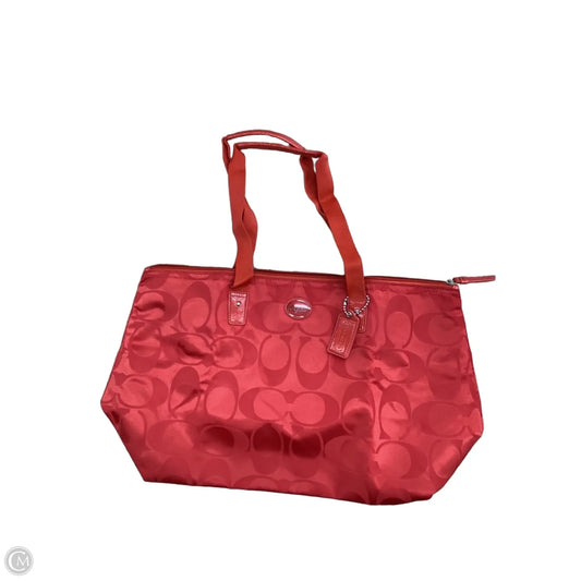 Tote Designer By Coach, Size: Medium