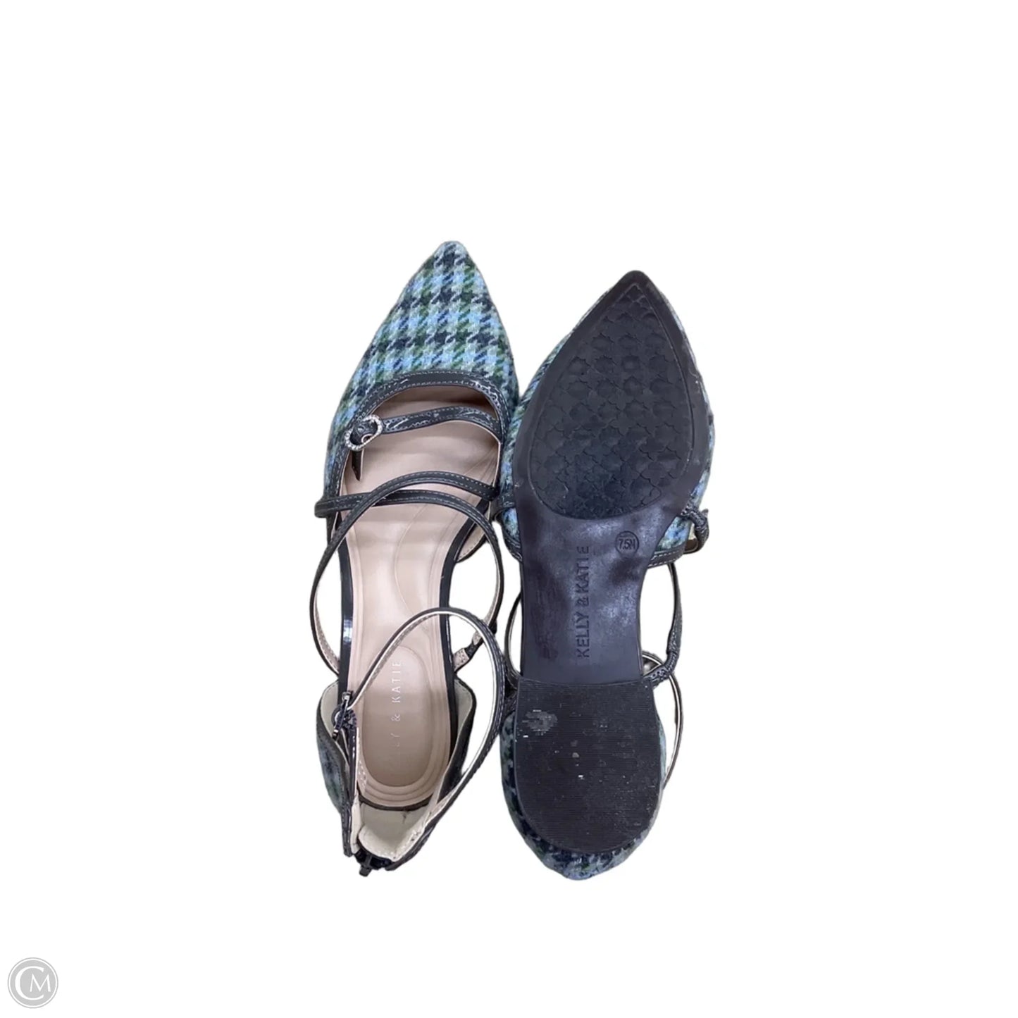 Shoes Flats By Kelly And Katie In Plaid Pattern, Size: 7.5