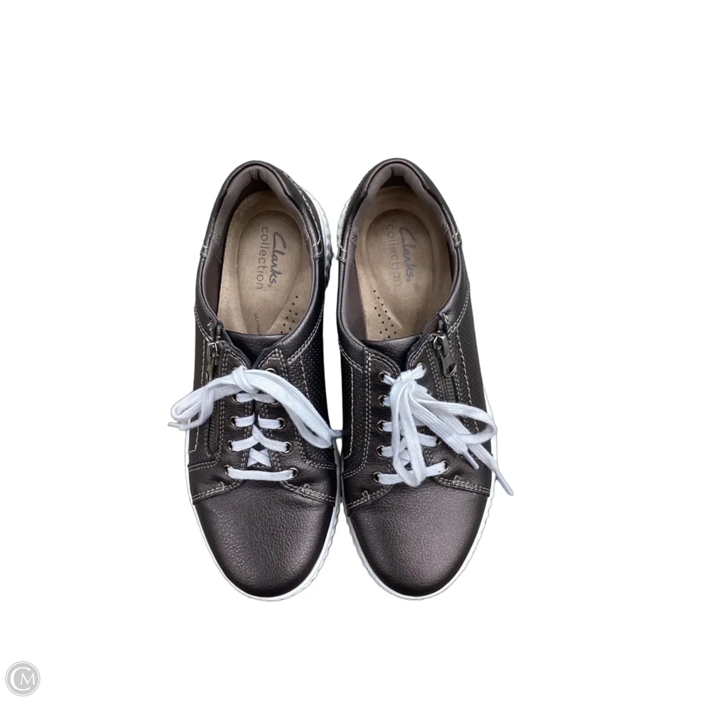 Shoes Sneakers By Clarks In Bronze, Size: 7.5