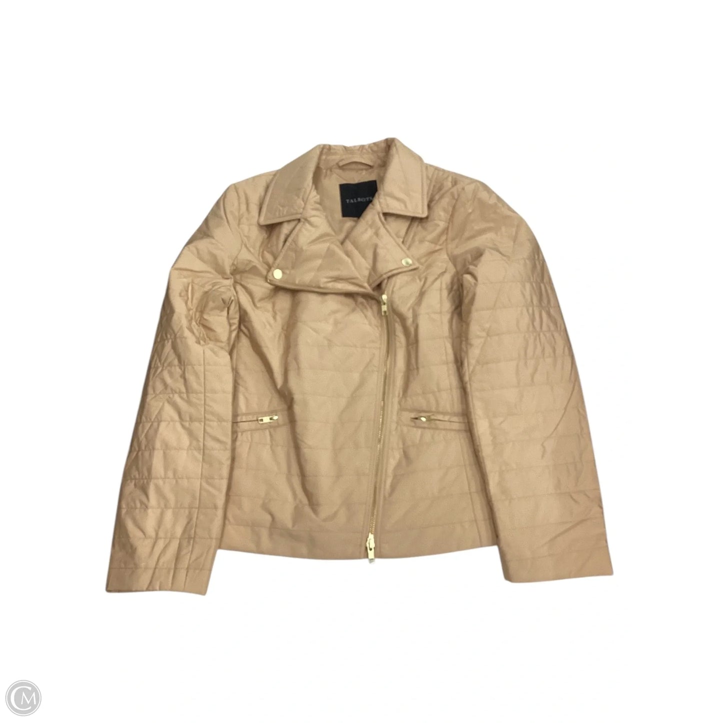 Jacket Puffer & Quilted By Talbots In Tan, Size: L