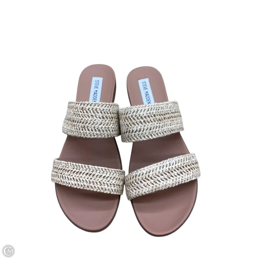 Sandals Flats By Steve Madden In Beige, Size: 8.5