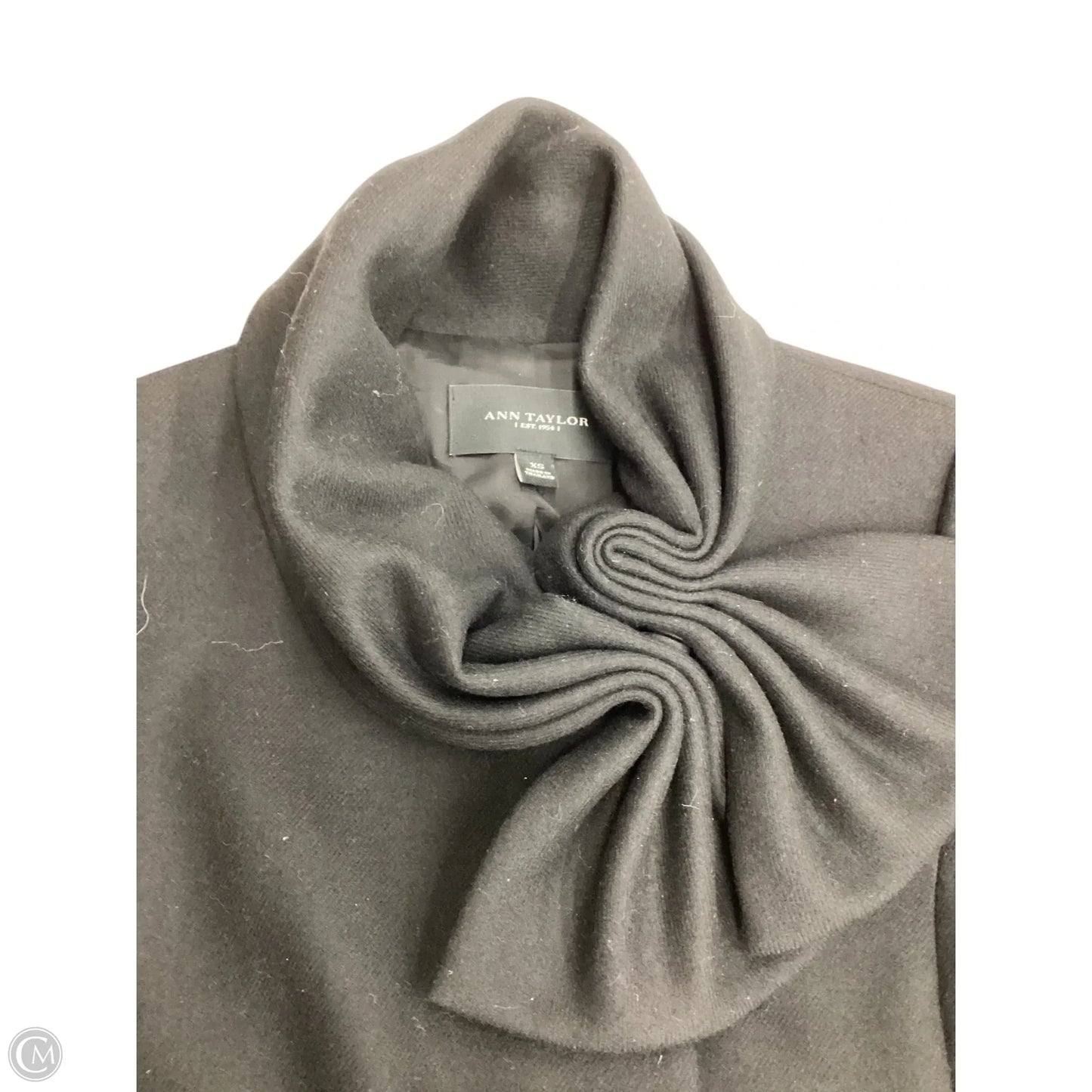 Coat Peacoat By Ann Taylor In Black, Size: Xs