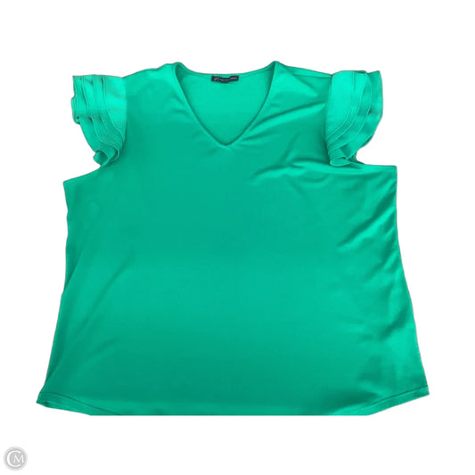 Top Sleeveless By Adrianna Papell In Green, Size: Xl