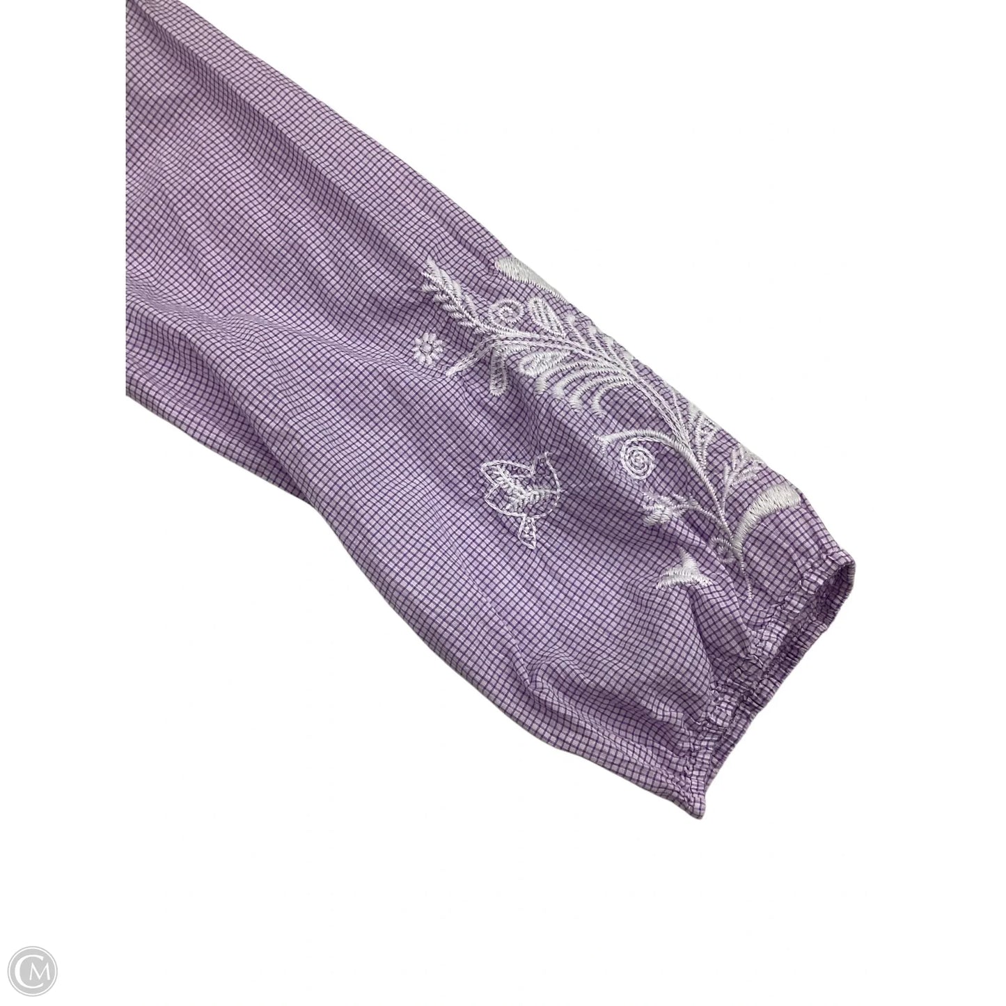 Blouse Long Sleeve By Johnny Was In Purple, Size: M