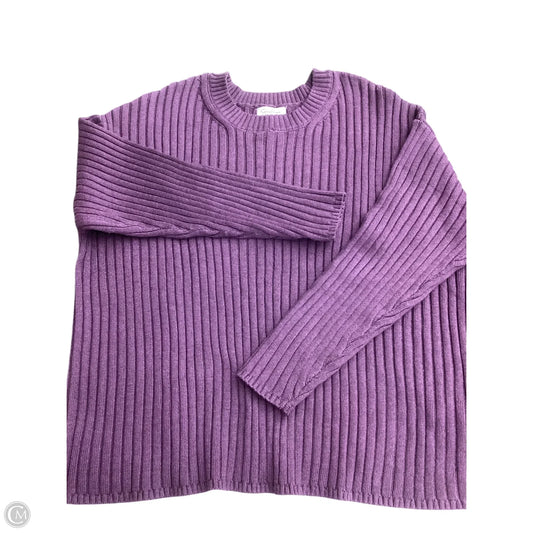 Sweater By Jessica Simpson In Purple, Size: 2x