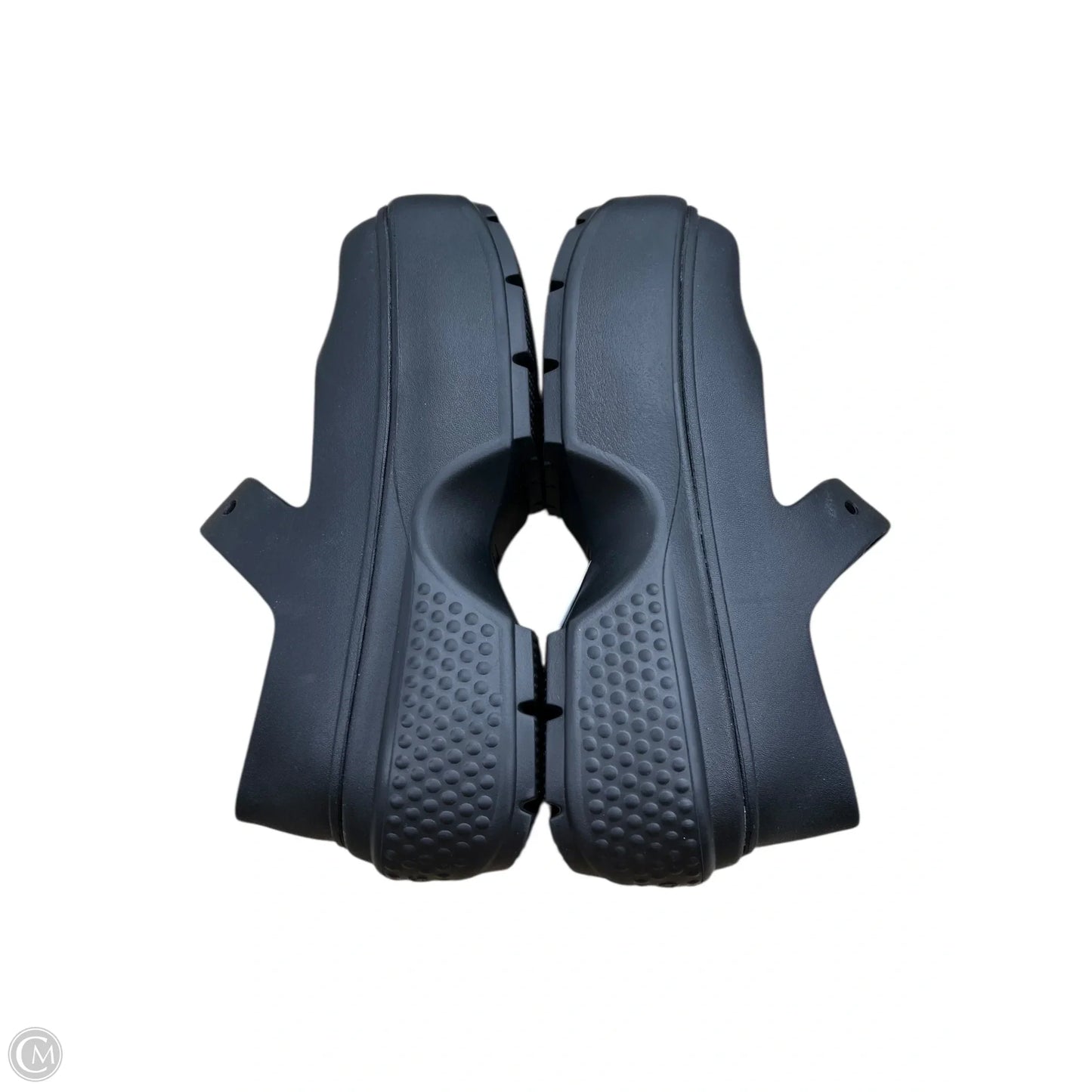 Shoes Heels Platform By Crocs In Black, Size: 9