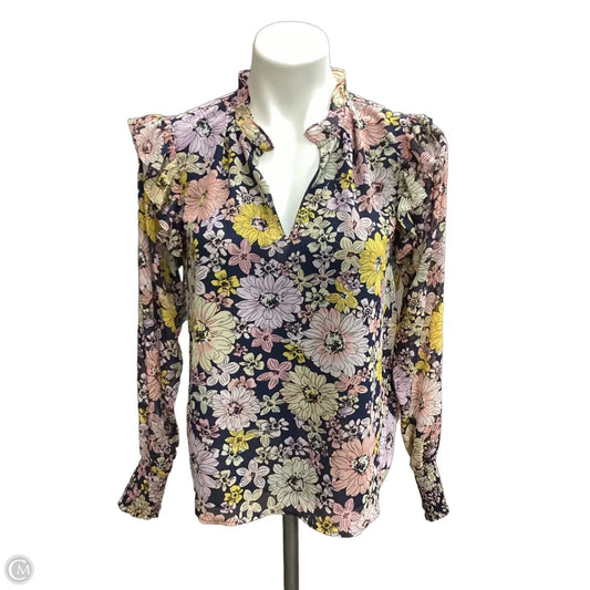 Blouse Long Sleeve By Philosophy In Multi-colored, Size: S