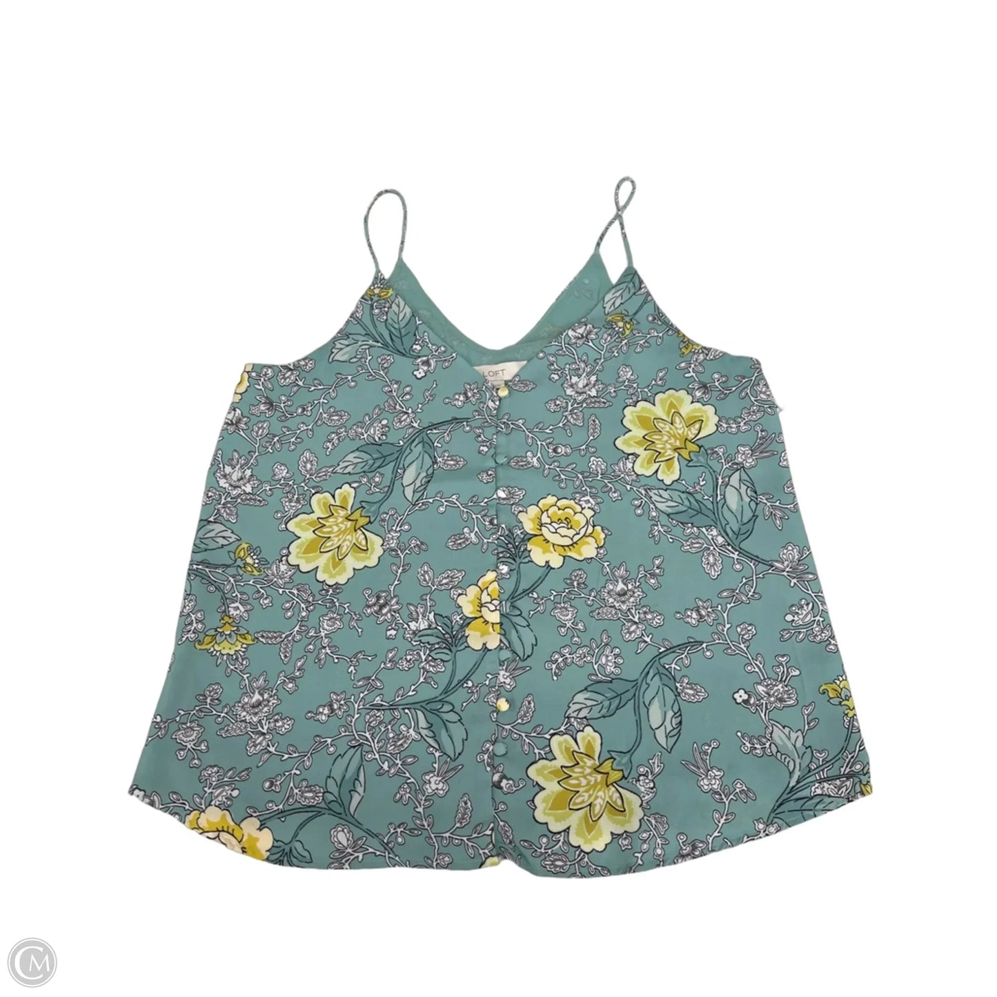 Blouse Sleeveless By Loft In Floral Print, Size: S