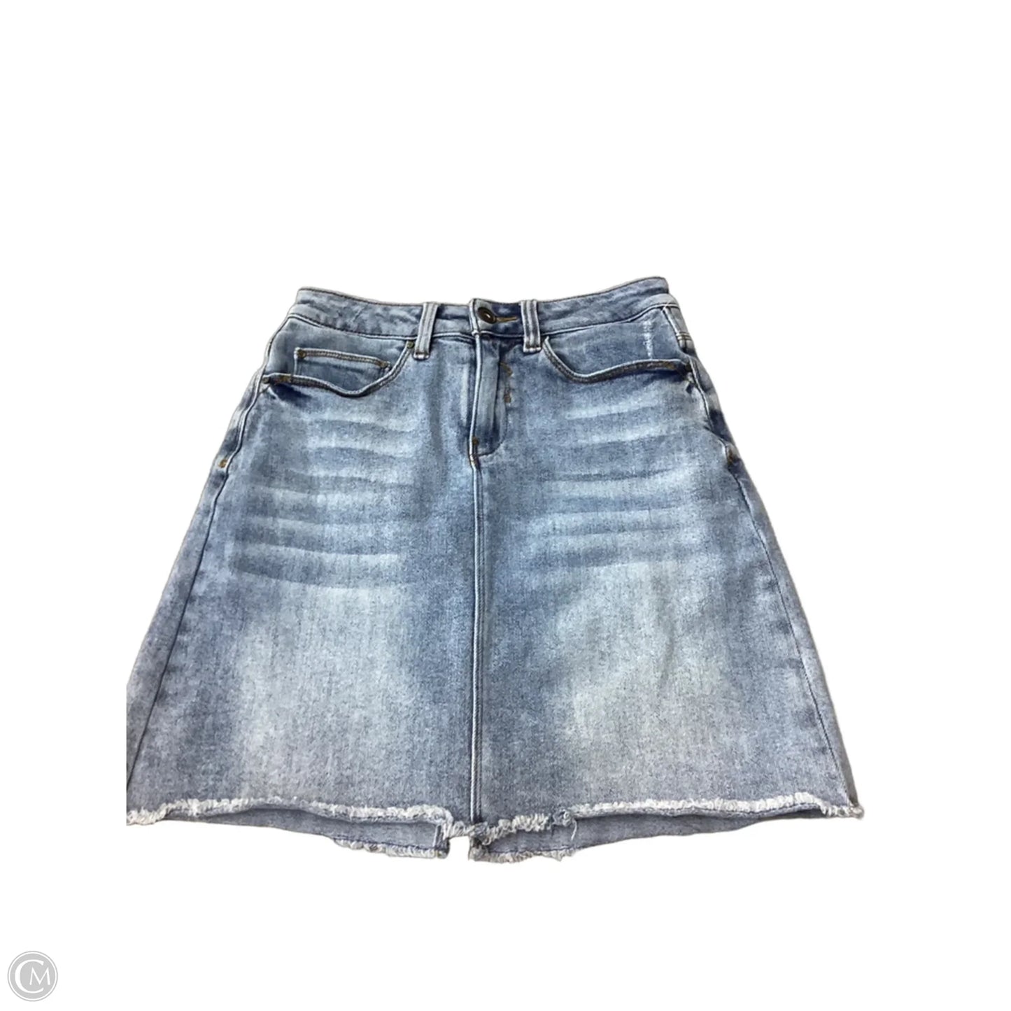 Skirt Mini & Short By A Loves A In Blue Denim, Size: 2