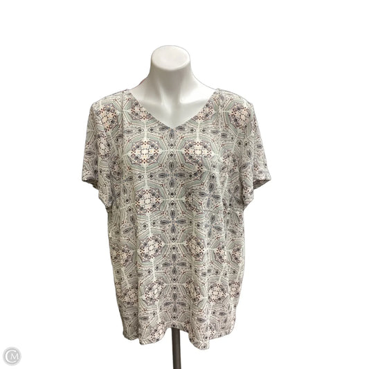 Blouse Short Sleeve By Maurices In Multi-colored, Size: 2x