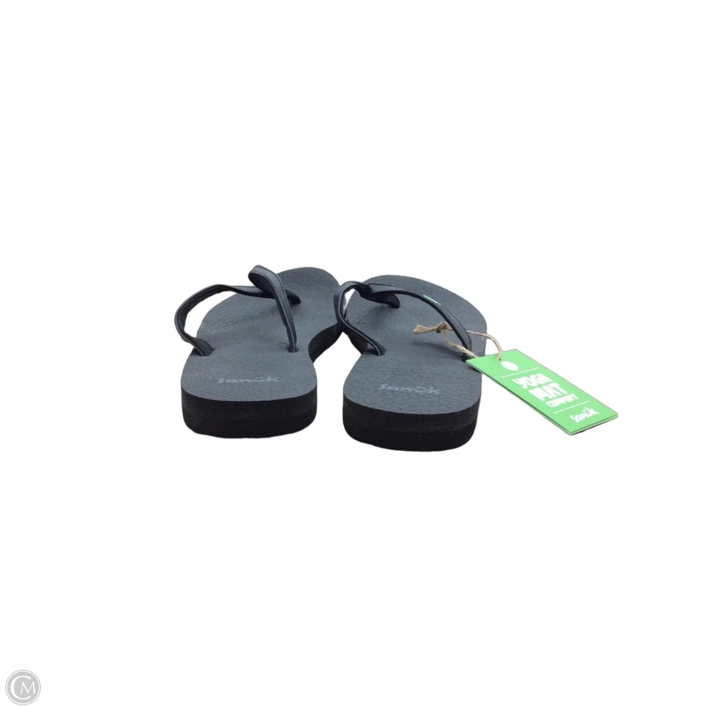 Sandals Flip Flops By Sanuk In Black, Size: 8
