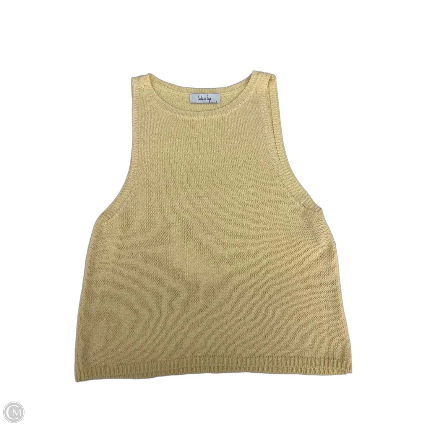 Top Sleeveless By Sadie & Sage In Yellow, Size: S