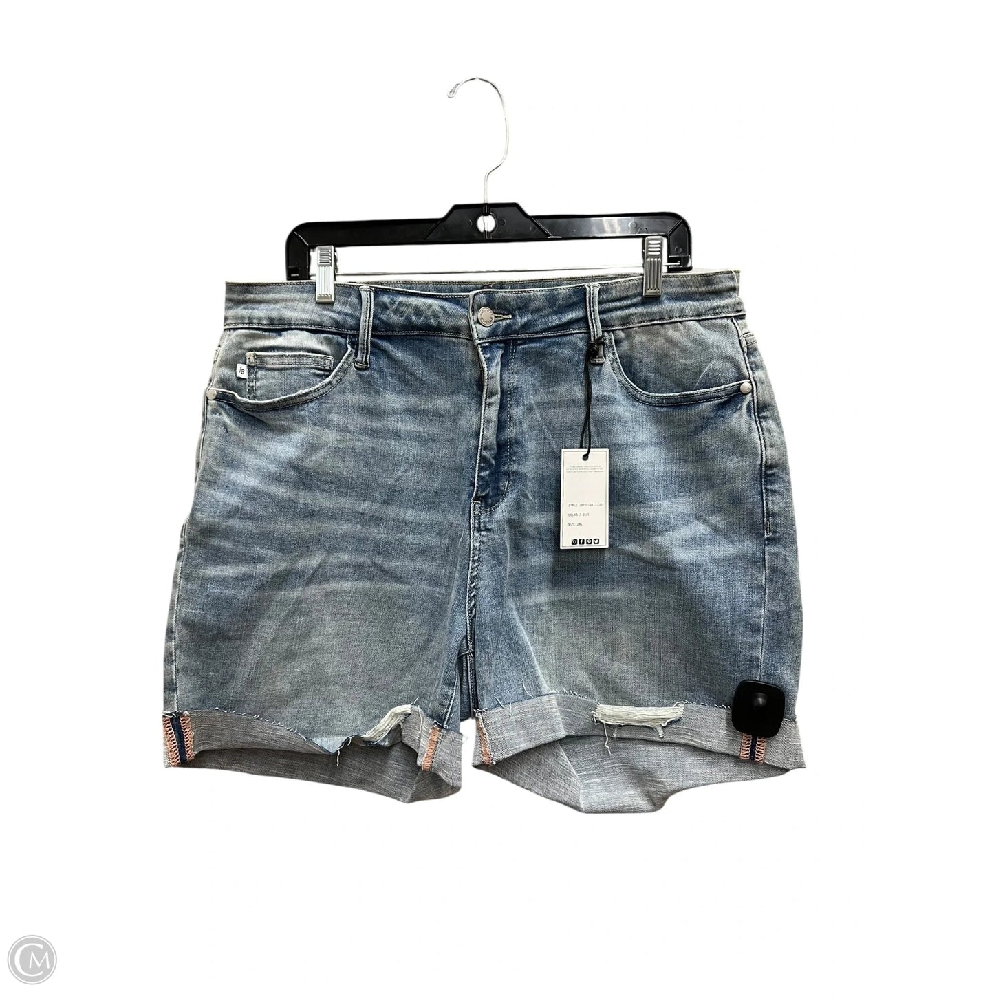 Shorts By Judy Blue In Blue Denim, Size: 2x