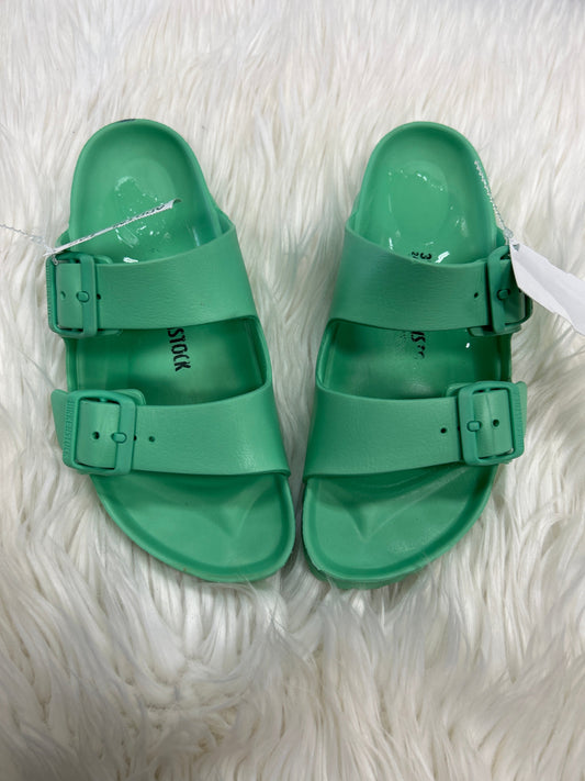 Sandals Flip Flops By Birkenstock In Aqua, Size:8.5