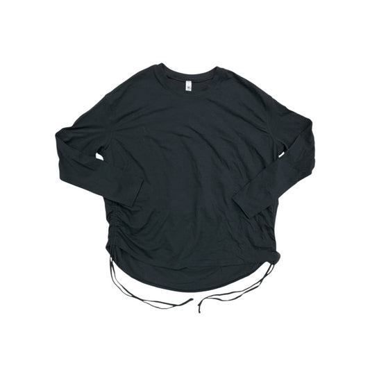 Athletic Top Ls Crewneck By Lululemon In Black, Size:6