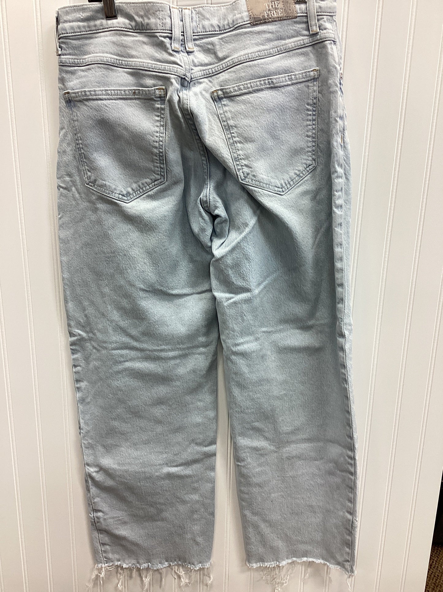 Jeans Wide Leg By We The Free In Blue Denim, Size:6