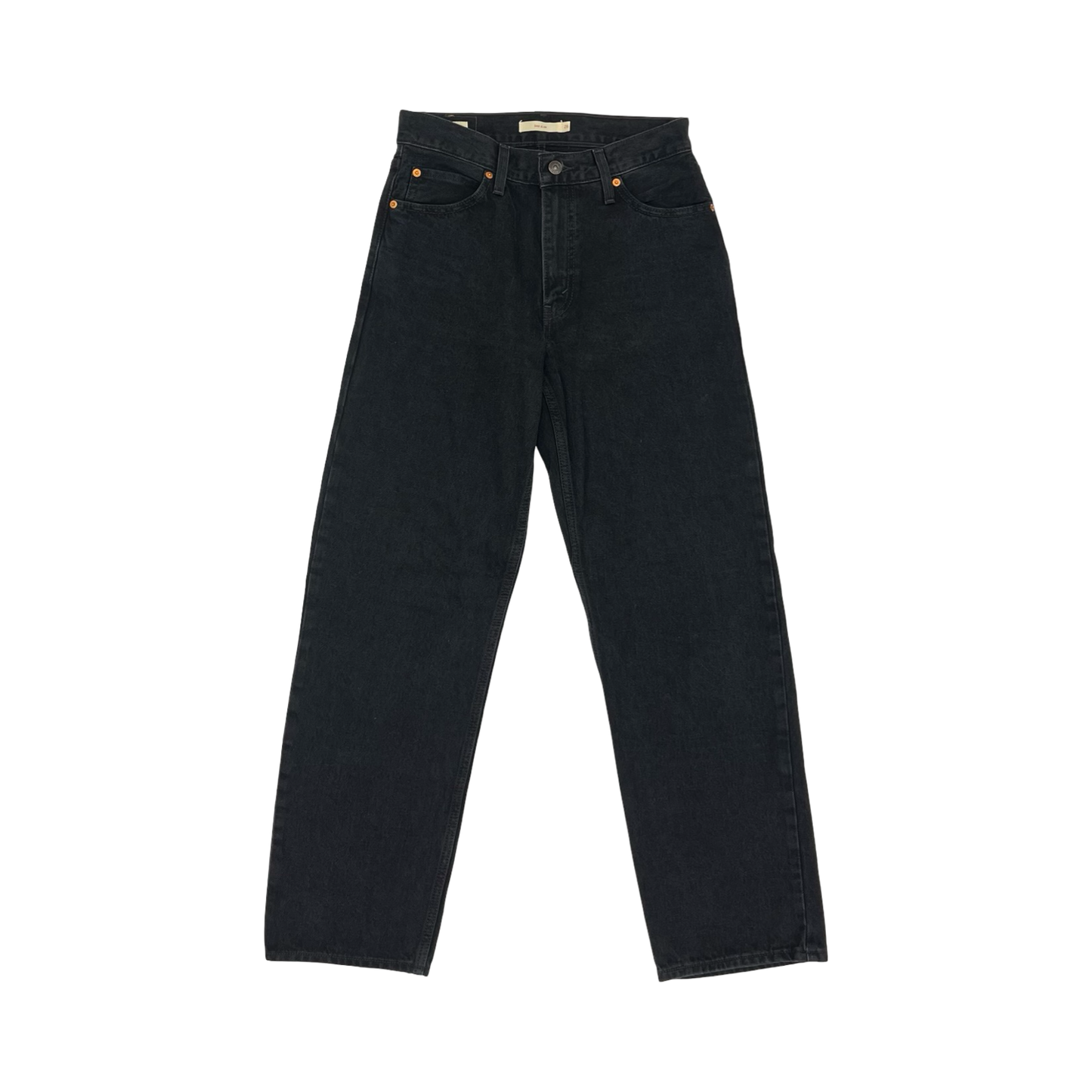 Jeans Boyfriend By Levis In Black Denim, Size:2