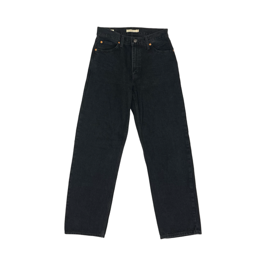Jeans Boyfriend By Levis In Black Denim, Size:2