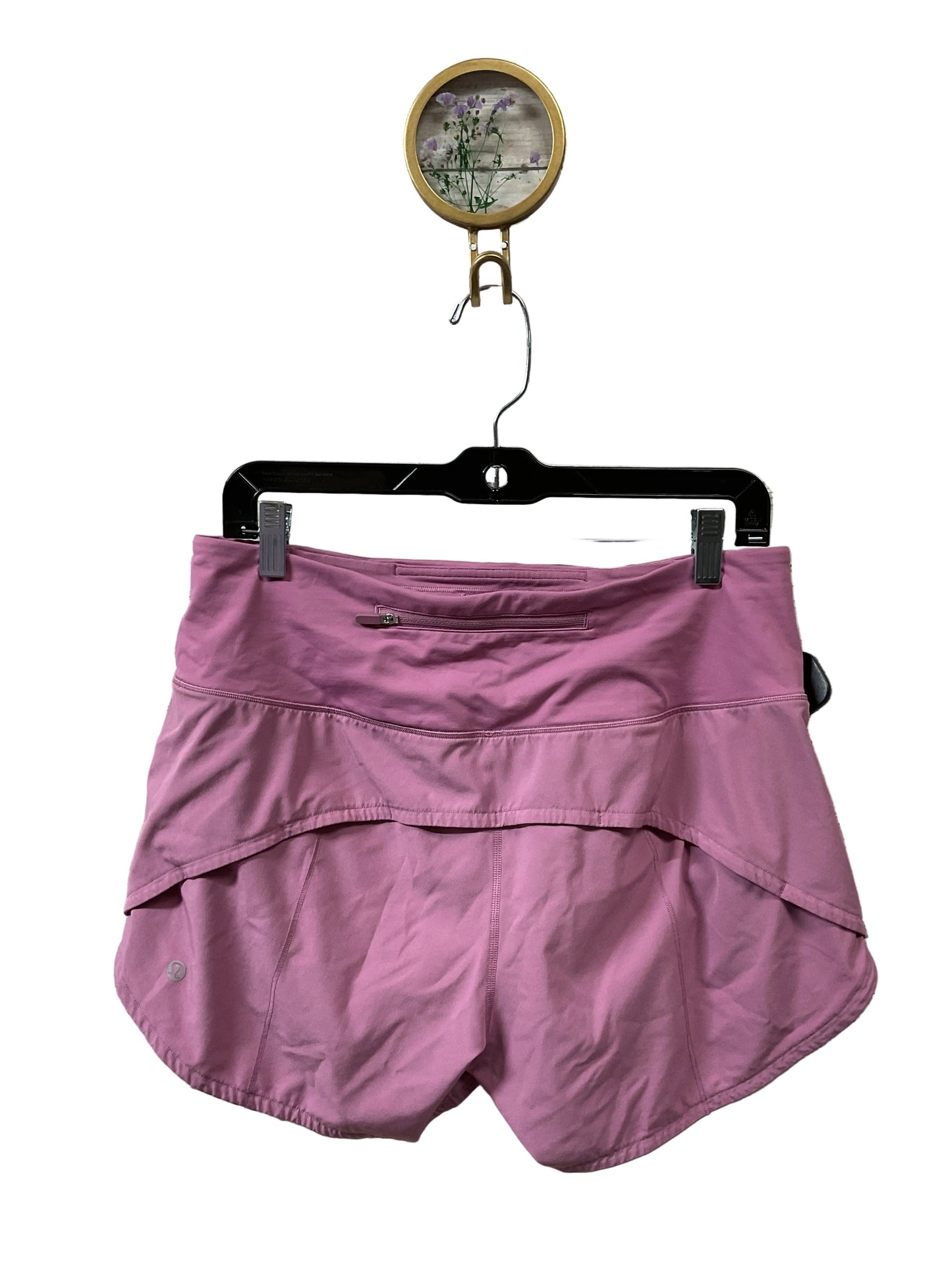 Athletic Shorts By Lululemon In Purple, Size:8
