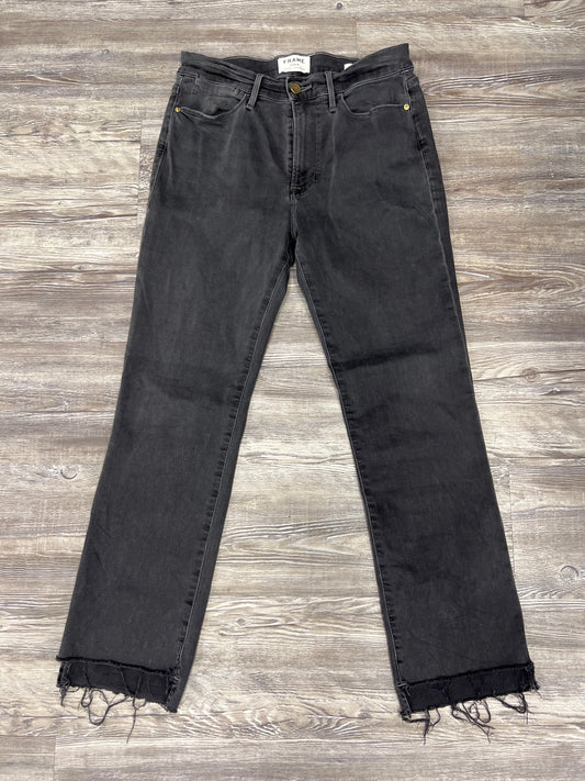 Black Denim Jeans Designer Frame, Size 10