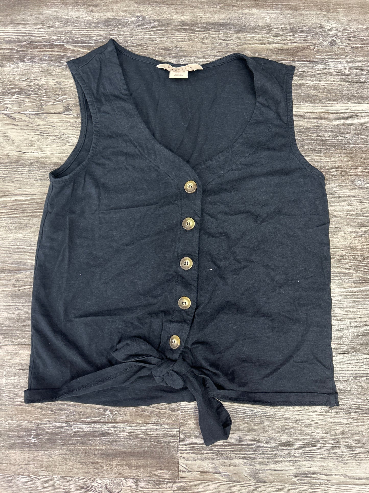 Top Sleeveless By Mauvette In Navy, Size: S