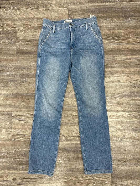 Jeans Designer By Frame In Blue Denim, Size: 4