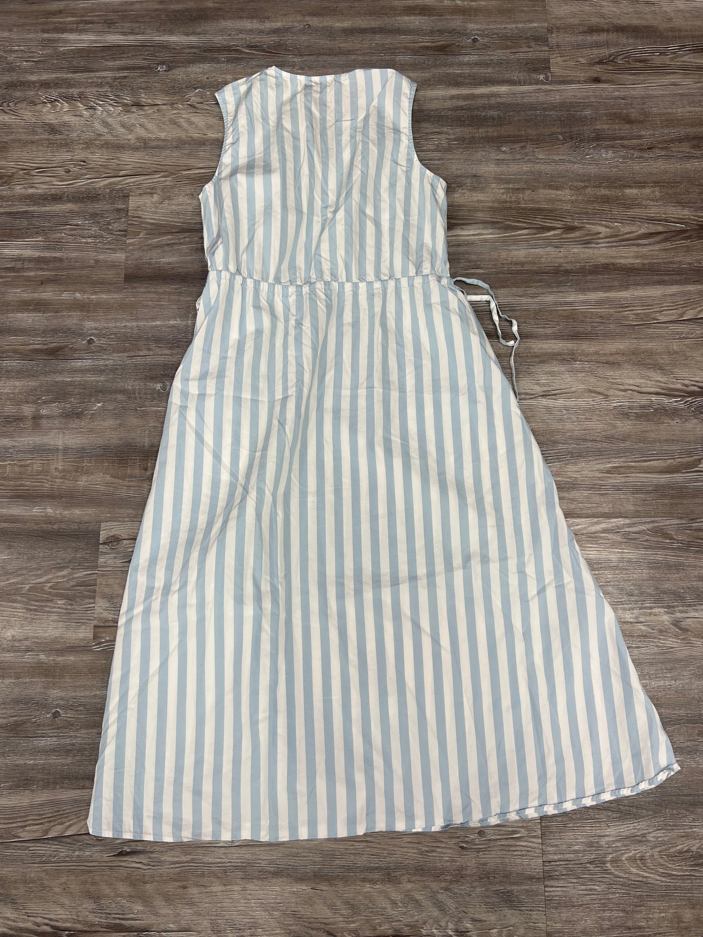 Dress Casual Midi By Nordstrom In Blue & White, Size: S