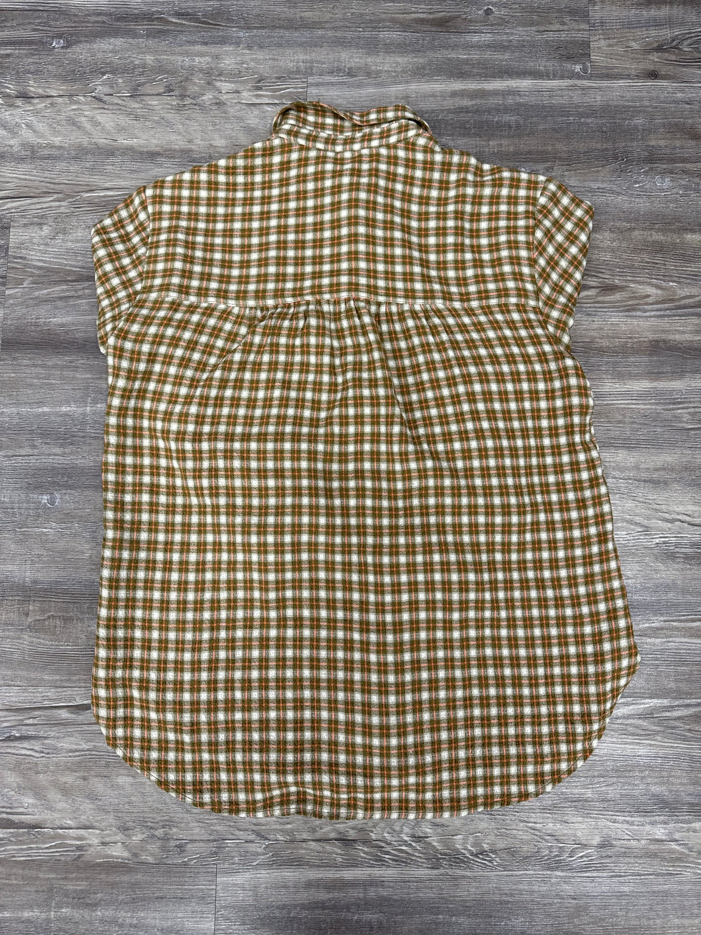 Top Long Sleeve By Maeve In Plaid Pattern, Size: M