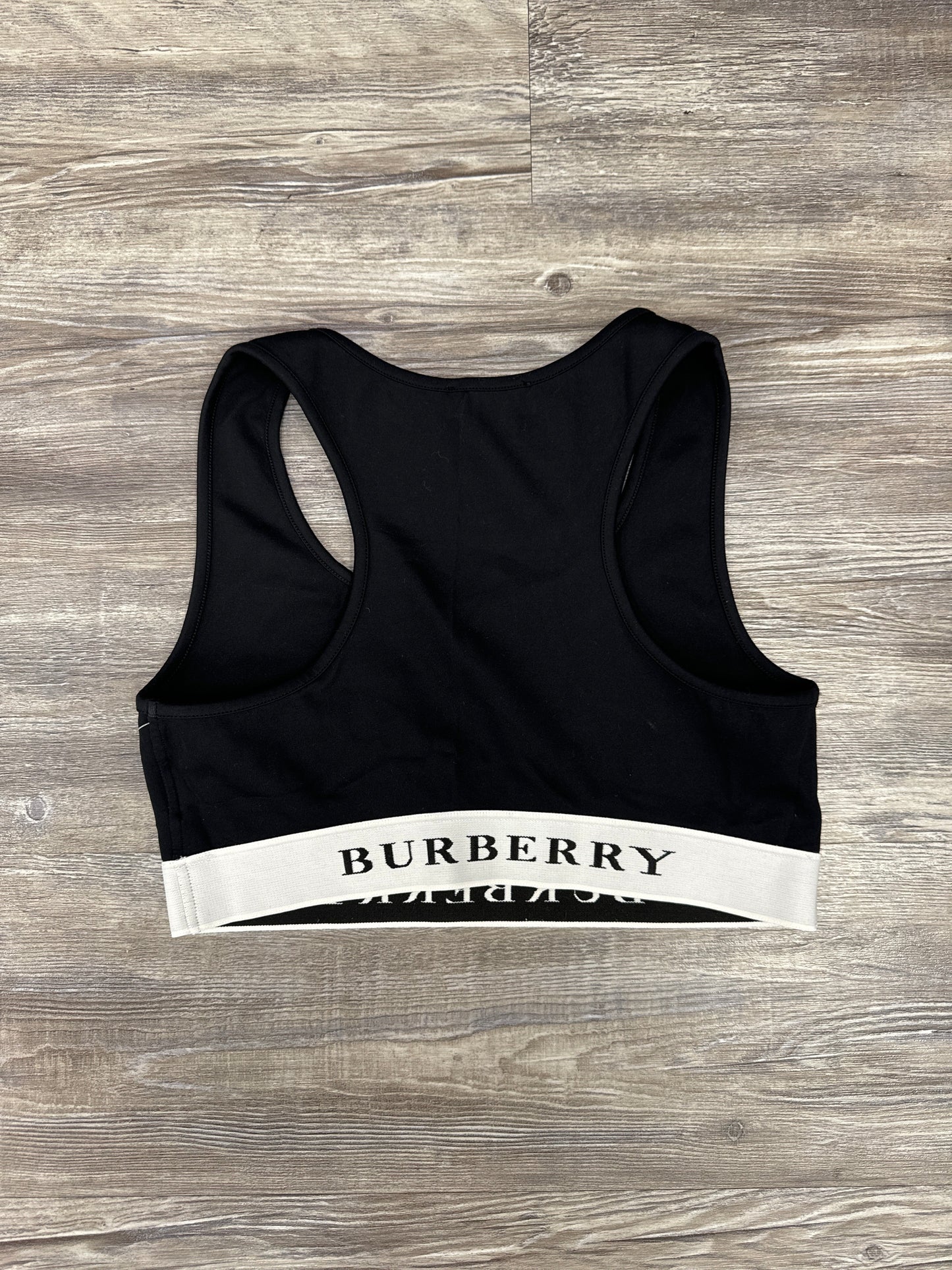 Athletic Bra By Burberry In Black, Size: M