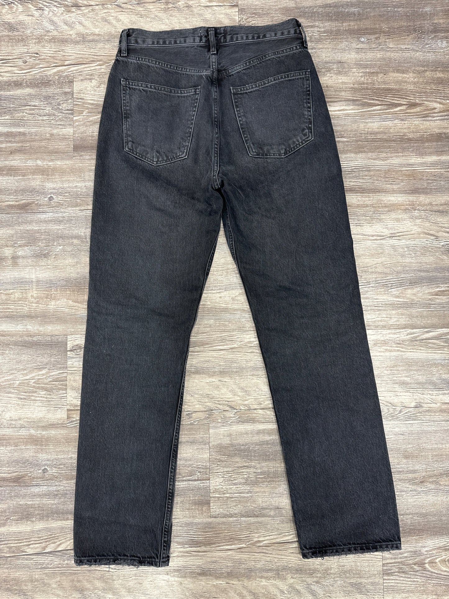 Jeans Designer By Agolde In Black Denim, Size: 4