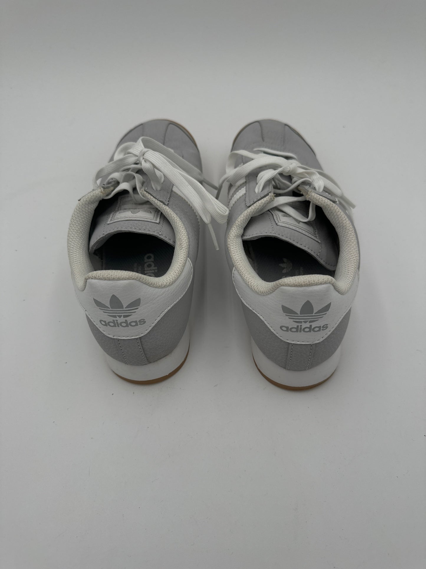 Shoes Sneakers By Adidas In Grey & White, Size: 8.5