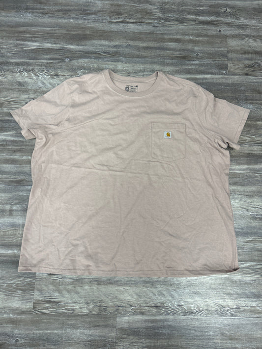 Top Short Sleeve By Carhartt In Pink, Size: 3x