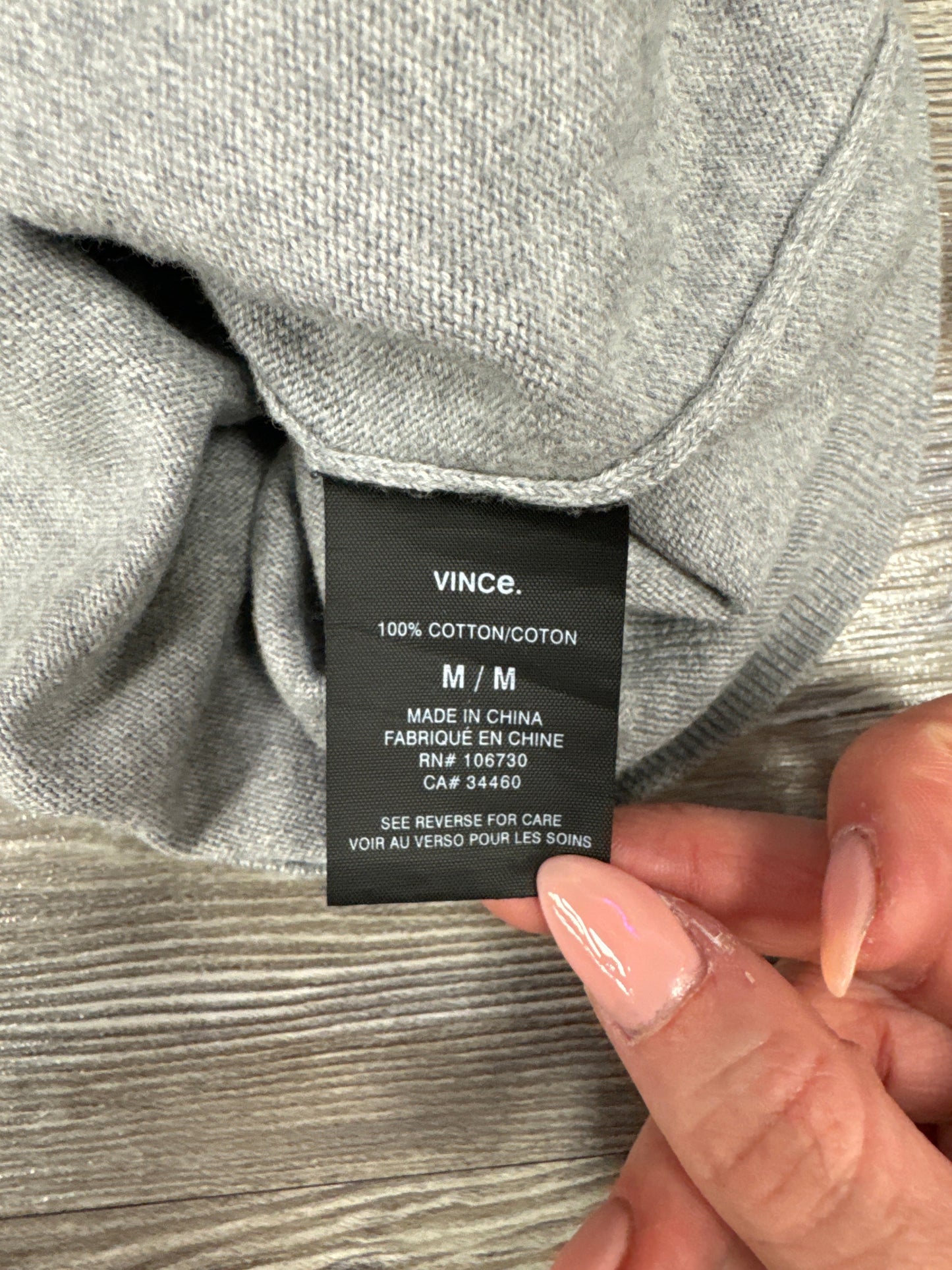 Sweater By Vince In Grey, Size: M