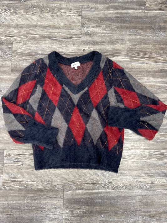 Sweater By Evereve In Plaid Pattern, Size: M