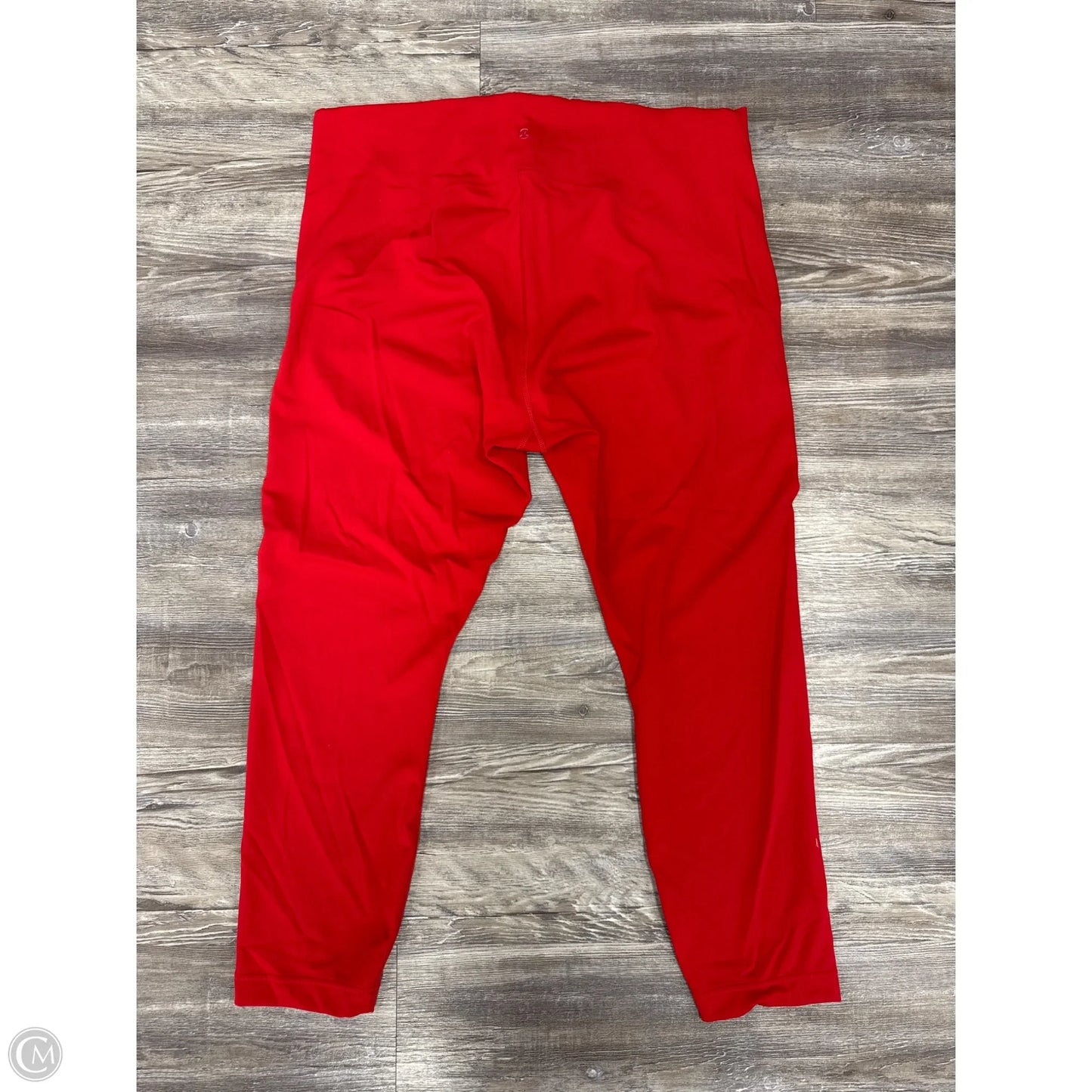 Athletic Leggings By Lululemon In Red, Size: 16