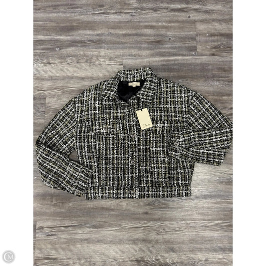 Jacket Other By Elan In Black & White, Size: S