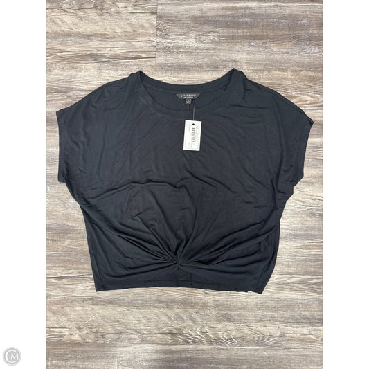 Top Short Sleeve By Liverpool In Black, Size: S