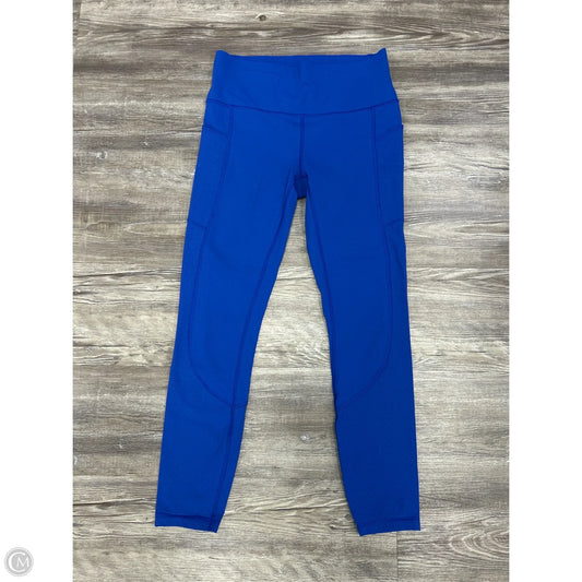 Athletic Leggings By Lululemon In Blue, Size: 6