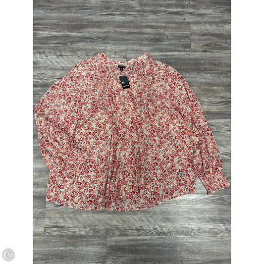 Top Long Sleeve By Torrid In Floral Print, Size: 3x