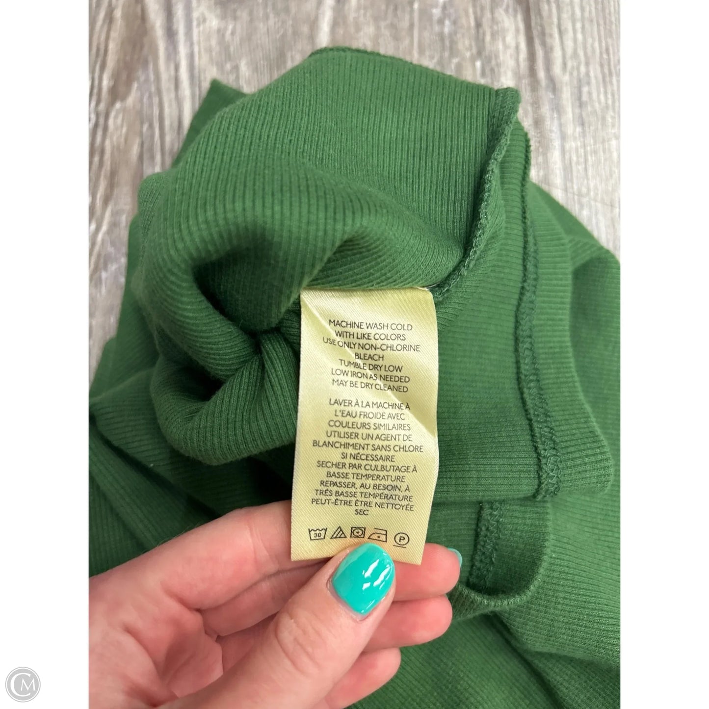 Top Long Sleeve By Maeve In Green, Size: L