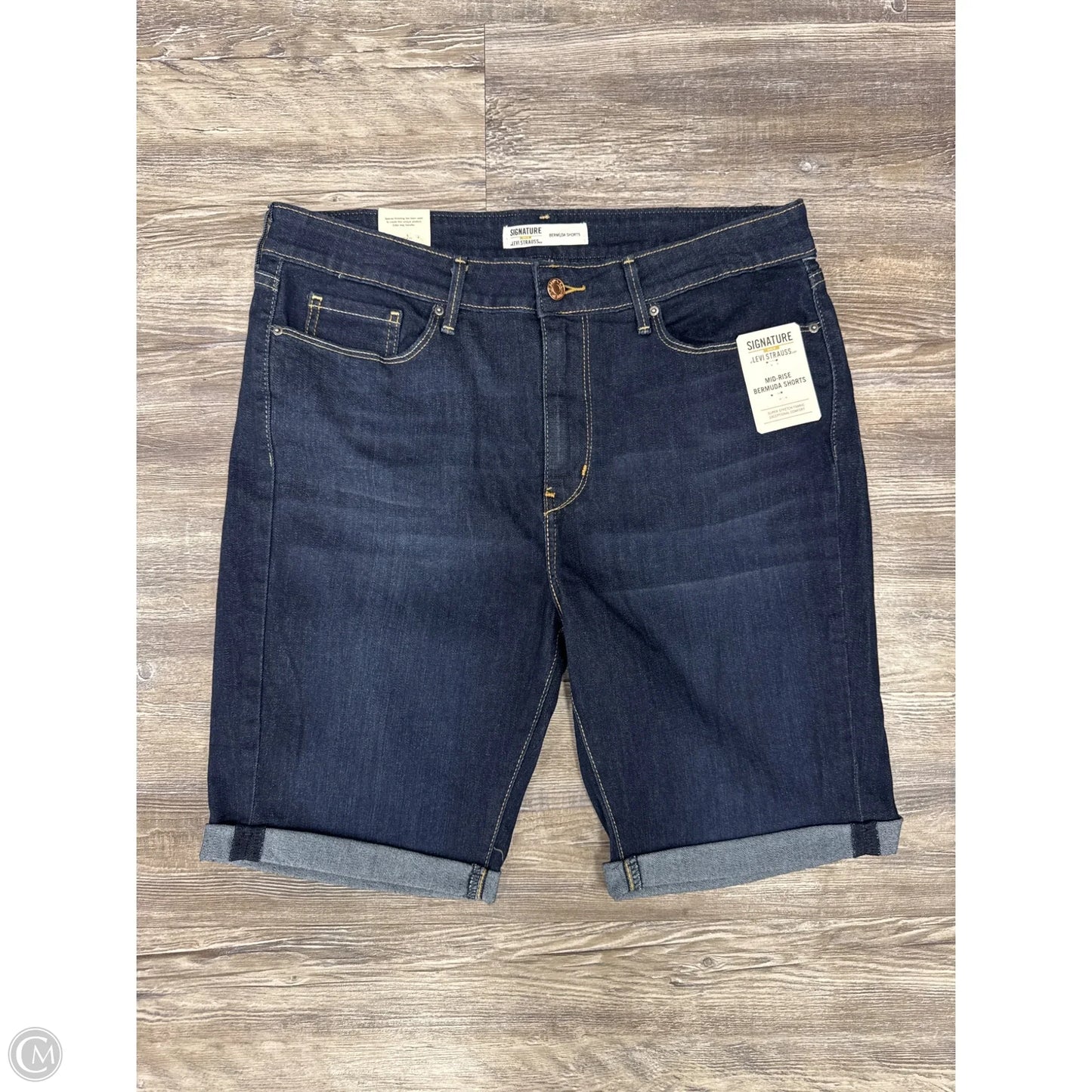 Shorts By Levis In Blue Denim, Size: 14