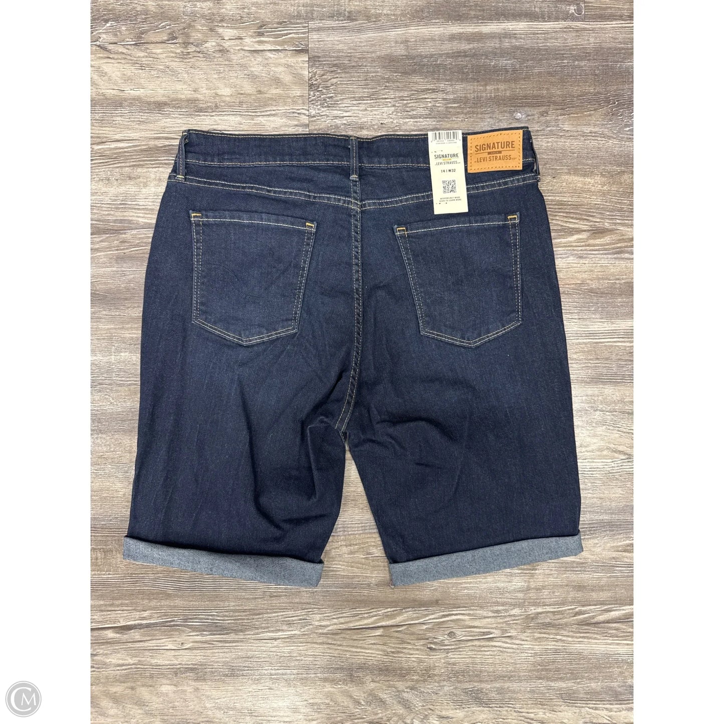Shorts By Levis In Blue Denim, Size: 14