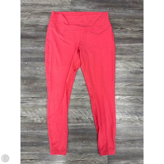 Athletic Leggings By Lululemon In Pink, Size: 14