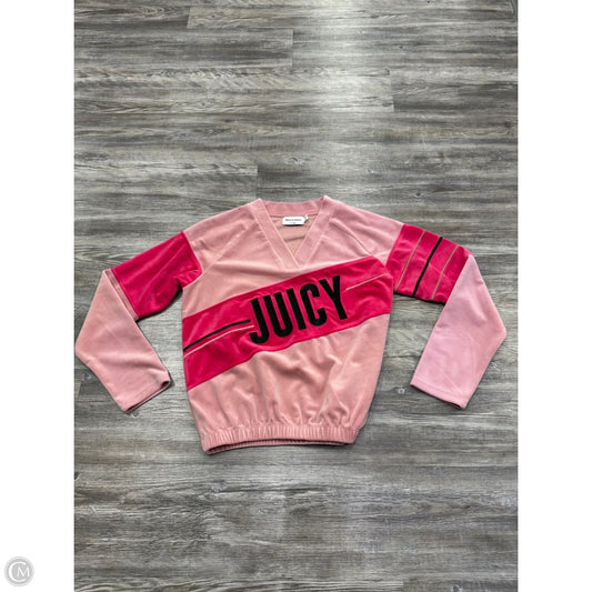 Sweatshirt Collar By Juicy Couture In Pink, Size: Xs