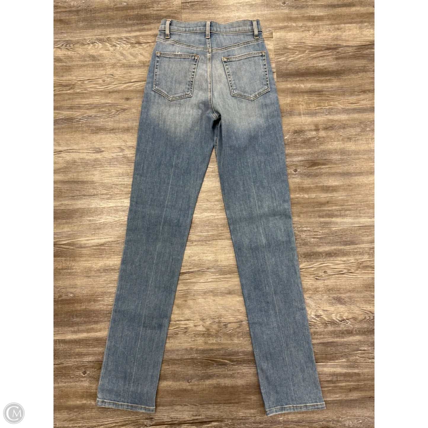 Jeans Straight By Reformation In Blue Denim, Size: 0