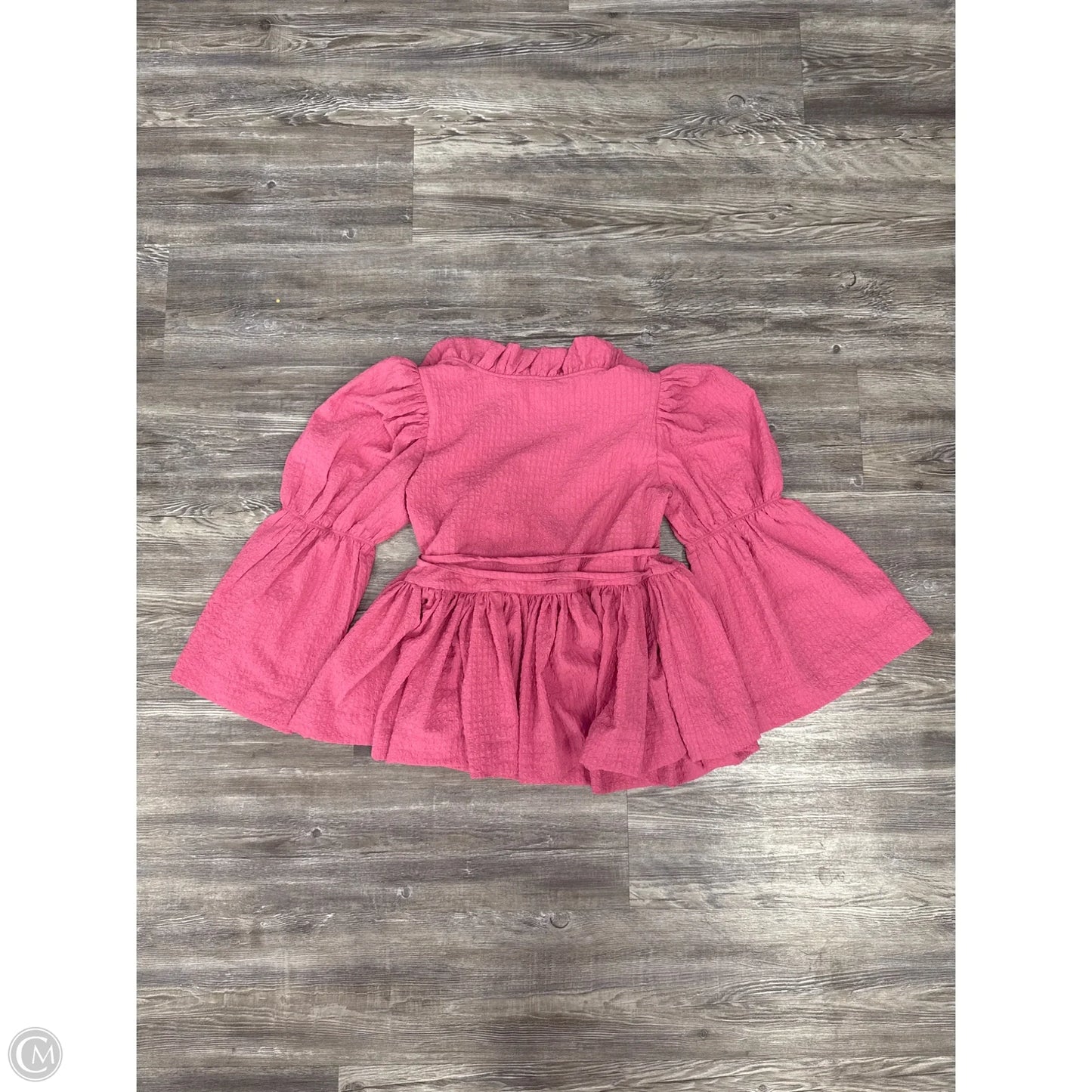 Top Long Sleeve Designer By Cma In Pink, Size: S