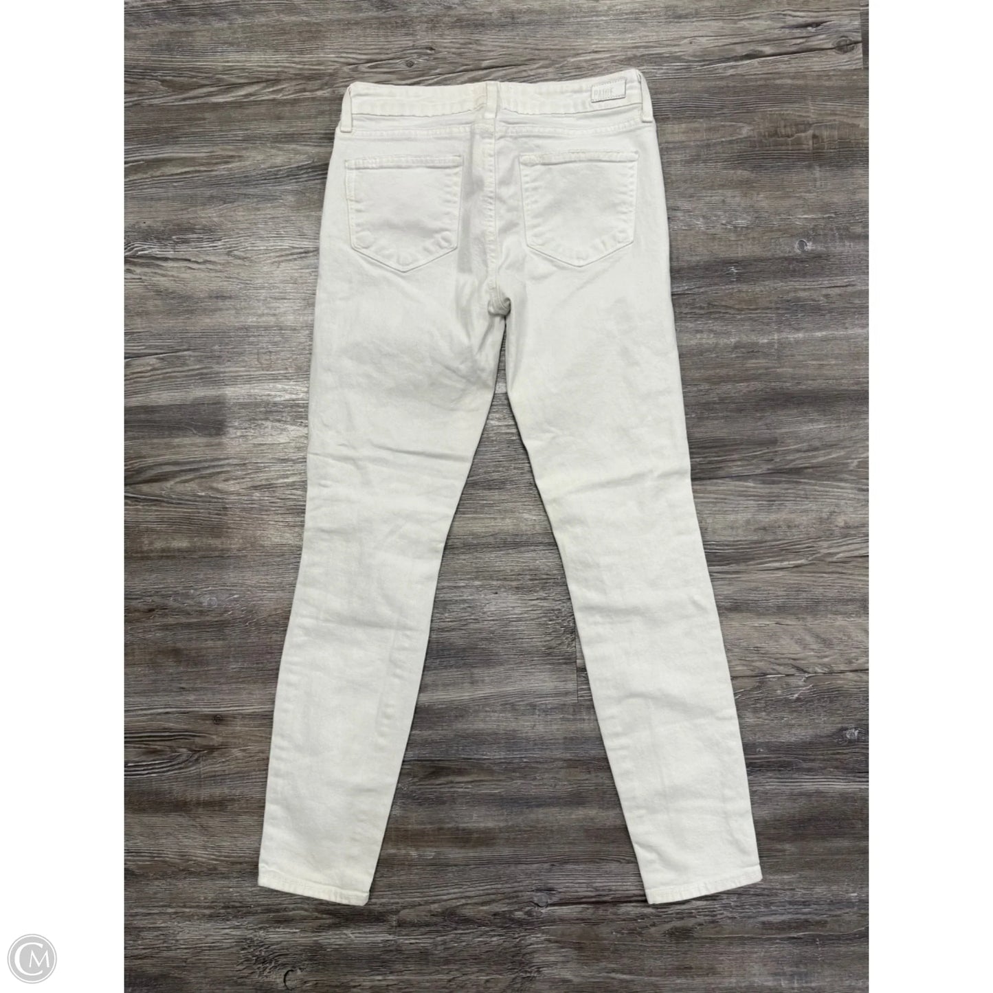 Jeans Designer By Paige In White Denim, Size: 4